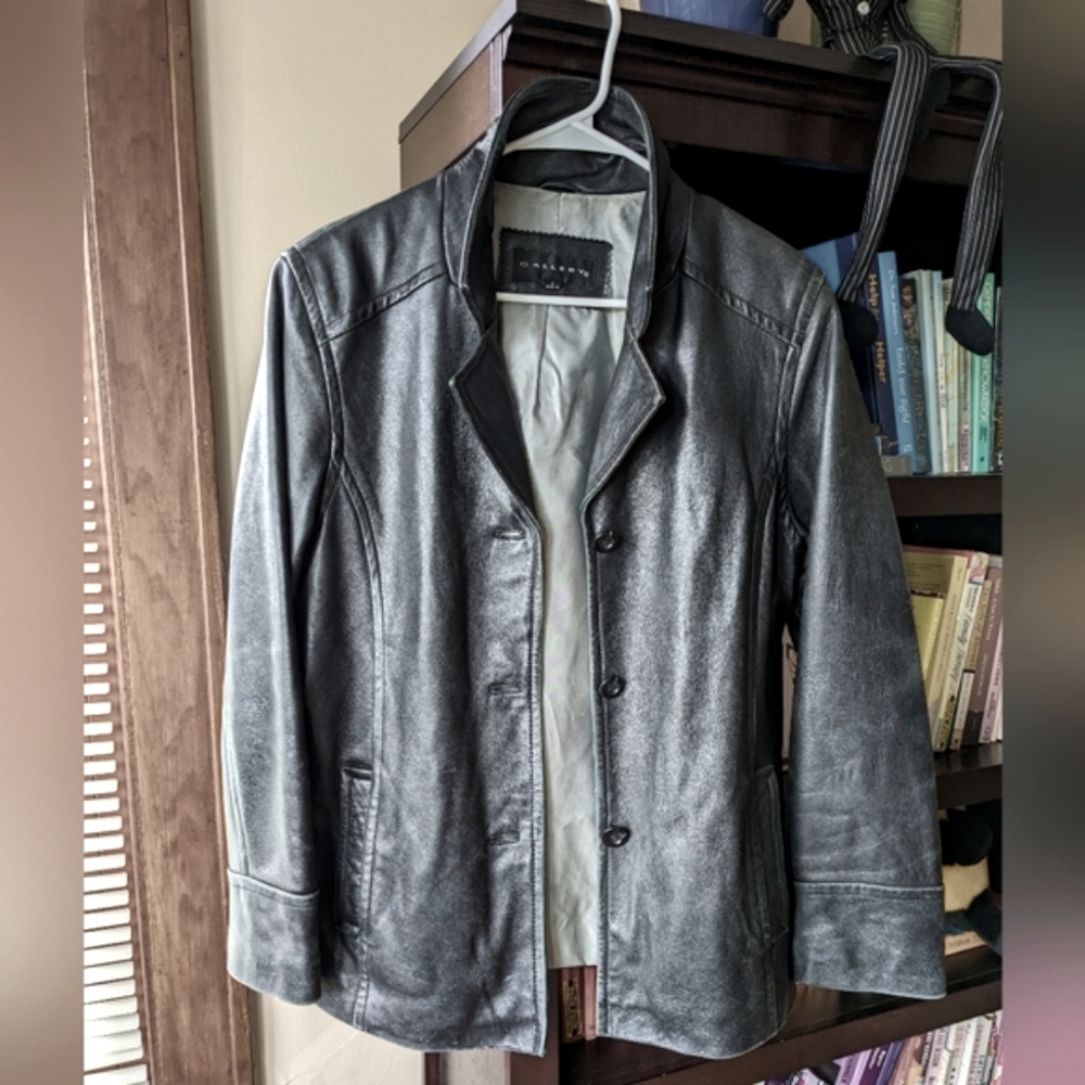 90s vintage soft leather jacket